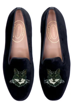 Women Stubbs & Wootton Slipper<Tuxedo Cat (Women)
