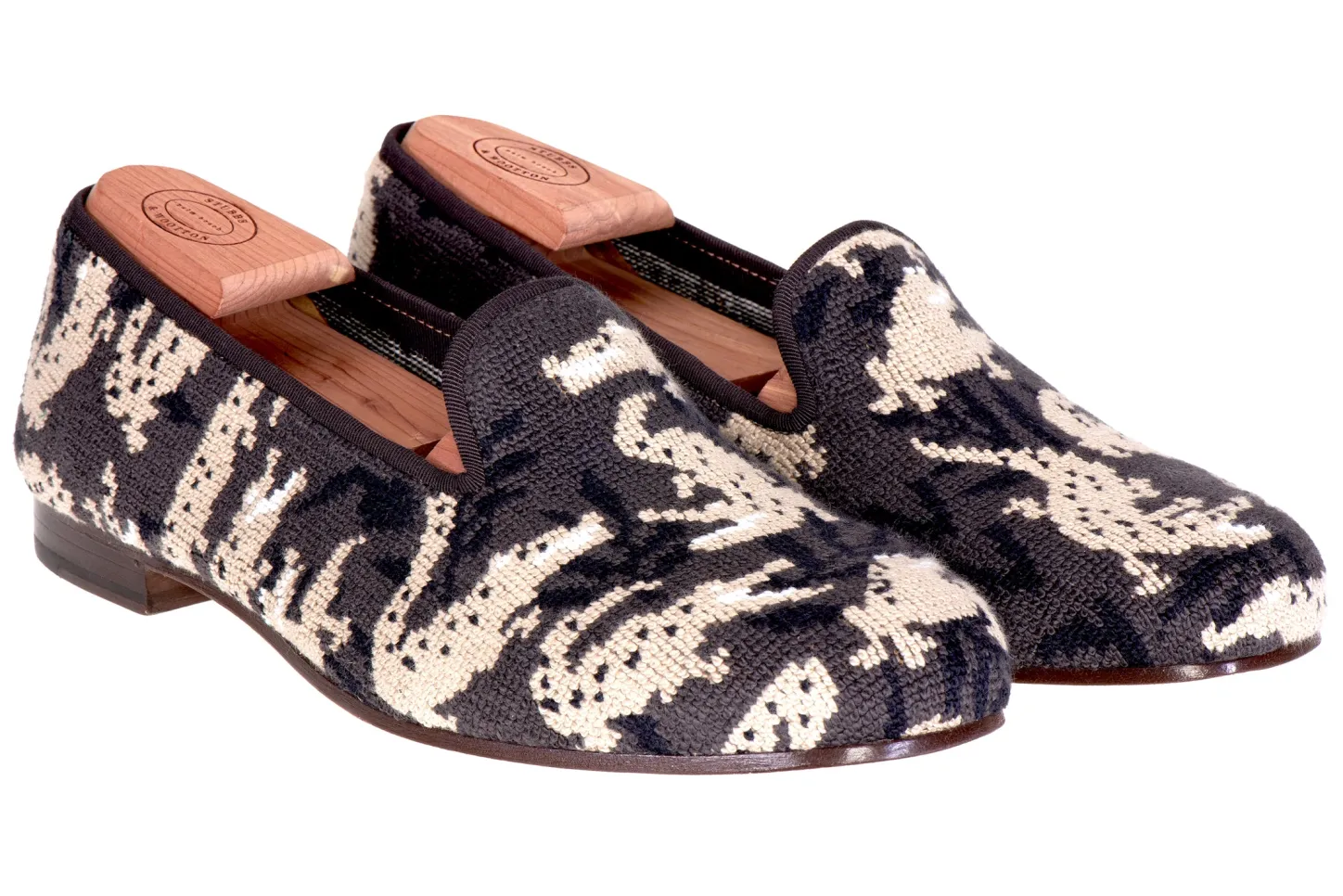 Women Stubbs & Wootton Slipper<Wetlands Noir Needlepoint Slipper (Women)