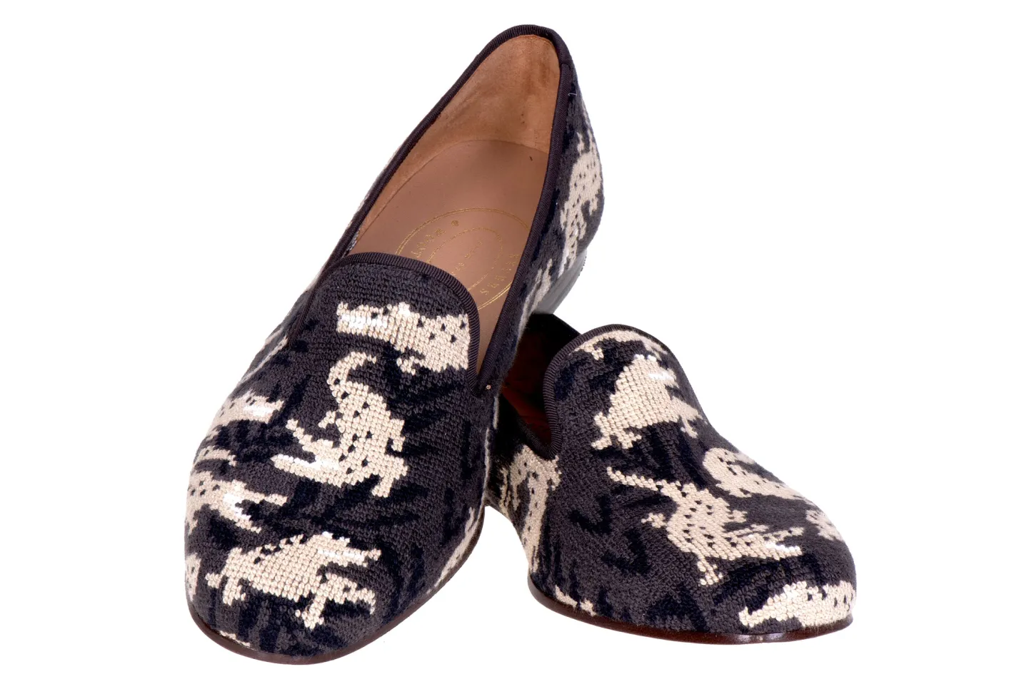 Stubbs & Wootton Slipper<Wetlands Noir Needlepoint Slipper (Men)
