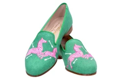 Stubbs & Wootton Slipper<Zebras Kelly Linen Slipper (Men)