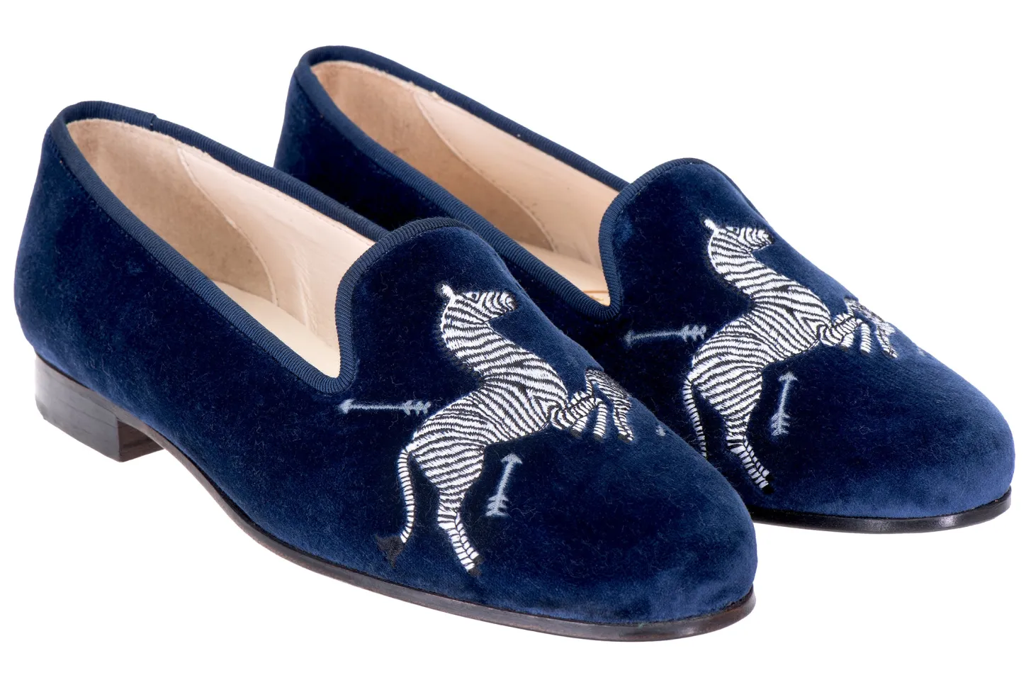Women Stubbs & Wootton Slipper<Zebras Velvet Slipper (Women)
